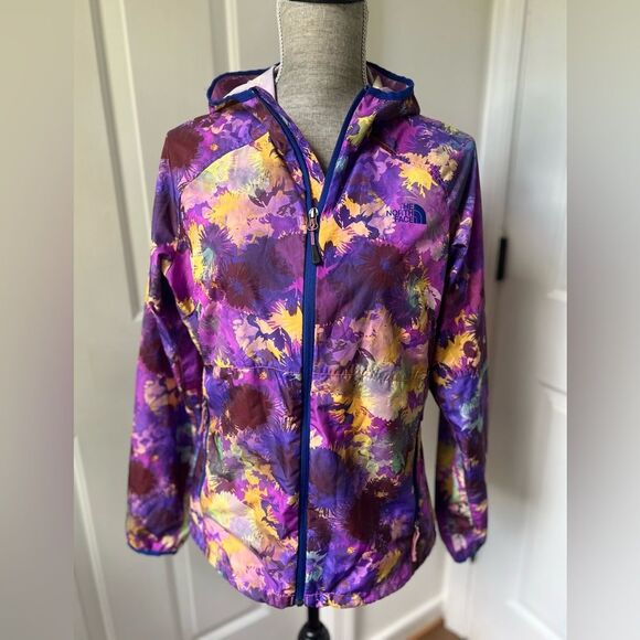 The North Face Rapida Hooded Wind Jacket Purple Pink - Picture 1 of 5